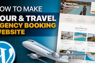 create tour and travel agency website in wordpress