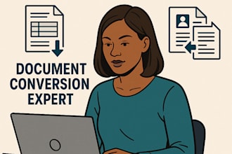 do resume writing, data entry convert documents accurately