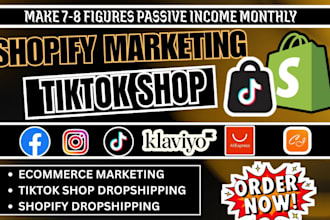 do shopify ecommerce marketing sales tiktok shop setup etsy shop promotion
