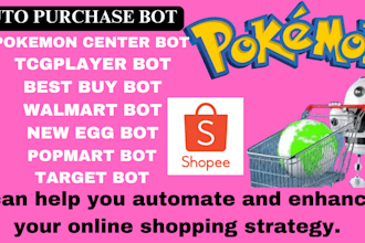 do buying bot, pokemon center bot, tcgplayer bot auto purchase bot, sclaping bot