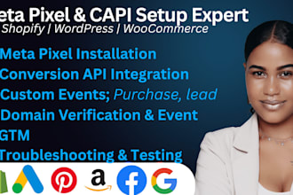 install meta pixel capi setup custom events shopify wordpress woocommerce