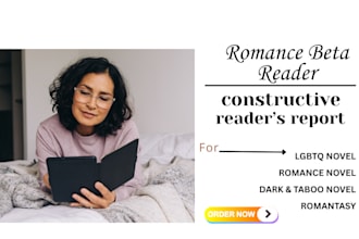 be your sensitive beta reader for romance ebook, erotica or nonfiction book