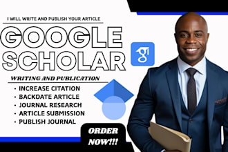 write and publish research article, paper in a google scholar indexed journal