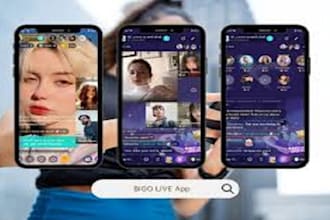 develop tiktok clone app, bigo clone app,live streaming app