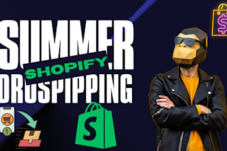 create design custom summer shopify dropshipping store winning product research