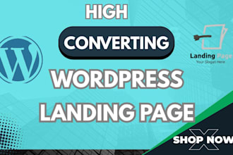 design, redesign high converting wordpress landing page and clone landing page