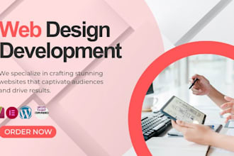 design responsive wordpress website as elementor pro expert