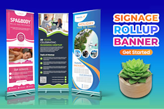 design roll up banner, pull up banner, and retractable banner