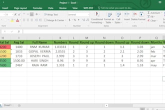 clean, format,merge,split, excel data