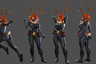 port create or edit 3d player model sfm model gmod character tf2 model mmd model