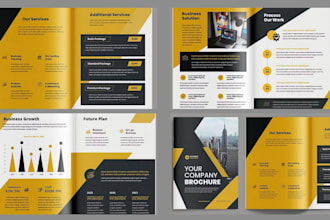 design annual report, company profile, bifold, trifold, brochure design