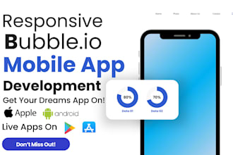 be bubble app developer for bubble io website, bubble io app, bubble mvp, saas