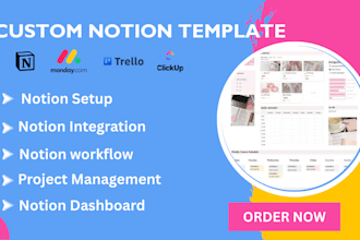 setup clickup notion custom template for business and personal life