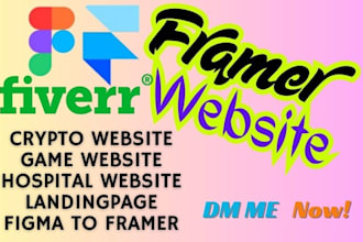do framer website, framer landingpage, figma to framer, framer design