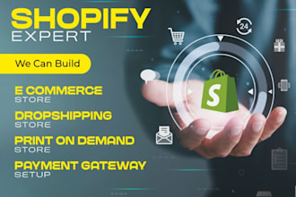 create shopify and shopify plus customize ecommerce store build shopify store