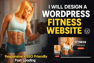 create a professional fitness website develop a gym site personal trainer site
