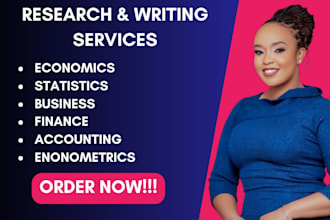 help on economics, statistics, business, finance, accounting, econometrics tasks
