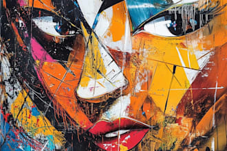 do illustration expresionism art, graffity, abstract
