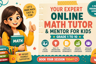 your expert online math tutor and mentor for kids