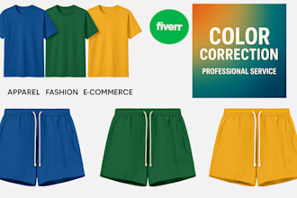 do fashion photo color correction for model worn garments
