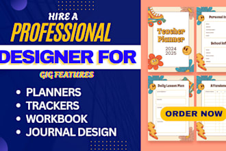 design fillable PDF custom digital KDP journals, planner, workbook activity book