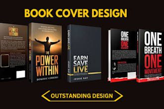 do outstanding book cover design, kindle book cover, ebook cover and book cover