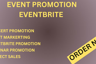 targeted event promotion, eventbrite, webinar, concerts to increase attendees