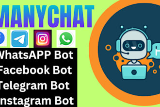 ai chatbot for social media platforms with manychat