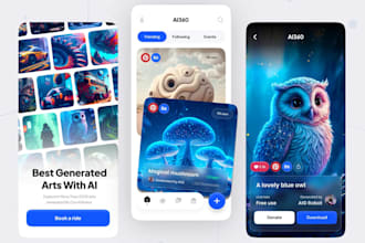 build ai video generator app, ai image editing app, ai art app, ai video app