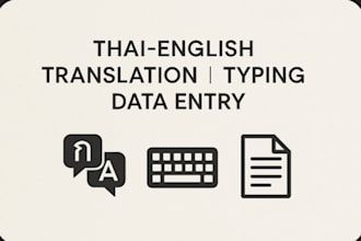 be your go to translator typist and data entry expert