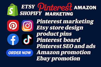 shopify dropshipping store seo facebook pinterest marketing promotion google ads