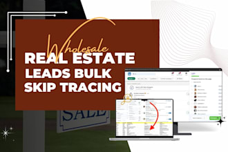 do bulk skip tracing for wholesale real estate leads real estate lead generation