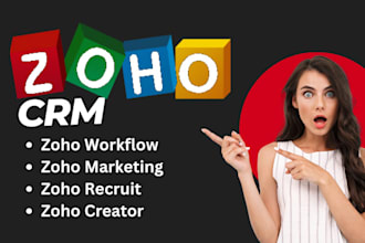 setup zoho, workflows, zoho mass emails, zoho creator, zoho crm