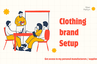 support you to setup an automated clothing brand business