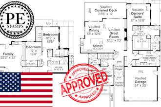 stamp as a civil and structural engineer city permit floor plan, ca, texas stamp