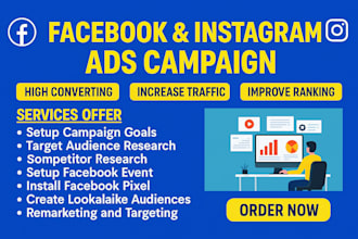 facebook ads campaign, instagram ads campaign, fb or meta ads advertising