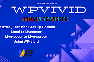 transfer wordpress site from local to live server using wp vivid plugin