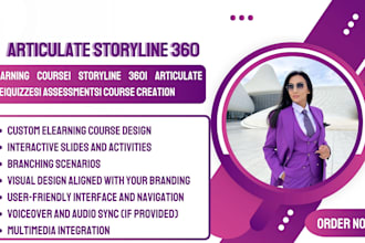 create and design interactive elearning course using articulate storyline 360