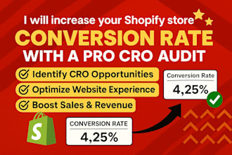 increase your shopify store and website conversion rate with a pro cro audit