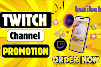 promote your twitch and kick live stream to bring more followers and veiwers
