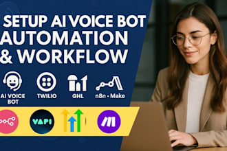 vapi ai setup twilio voice bot gohighlevel ai call bot n8n call flow make com