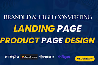 build or replicate shopify landing products pages in pagefly, gempages or replo
