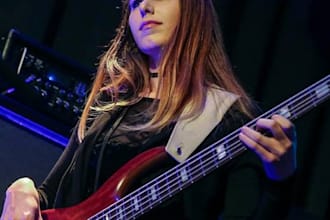 be your female vocalist, house slap, flamenco, dubstep, rock, edm to your music