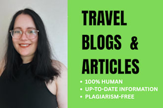 write engaging travel blogs and articles