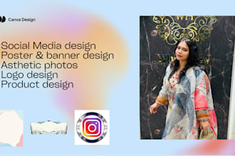 create canva designs for social media, flyers, and more