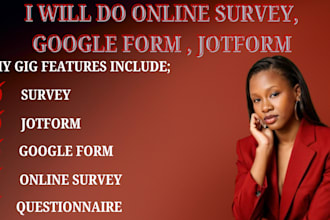 create responsive online form, online survey jotform, google form, questionnaire