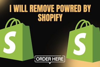 remove or add powered by shopify