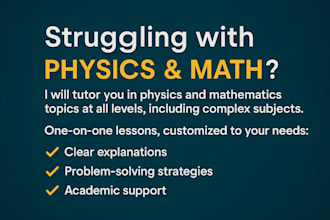 tutor in physics and mathematics