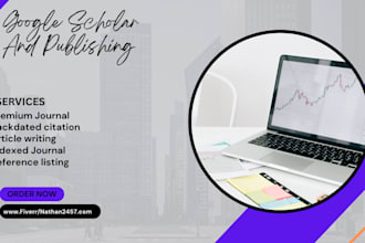 write and  publish article in a peer reviewed google scholar journal