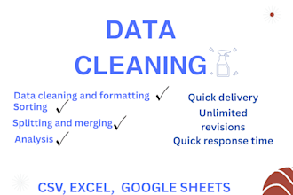 clean, analyze and extract insights from your data